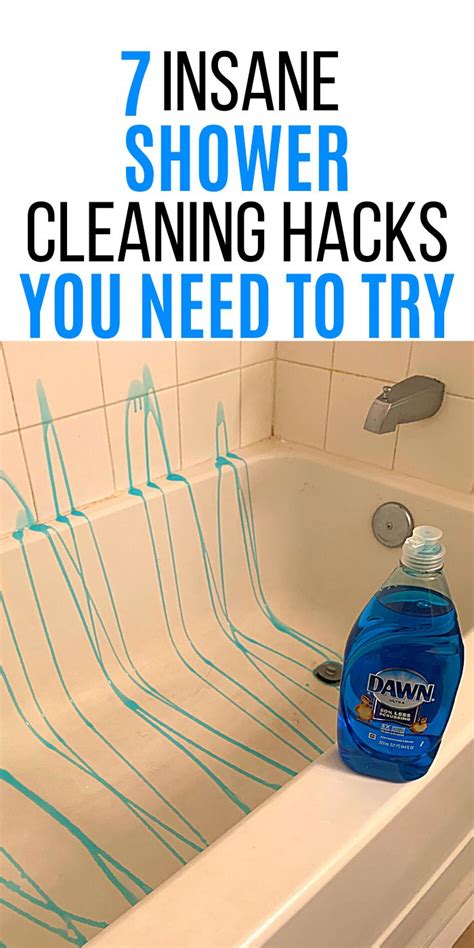 7 INSANE SHOWER CLEANING HACKS YOU NEED TO TRY | Cleaning hacks, Shower ...