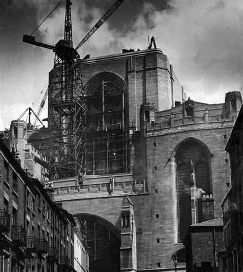 Anglican cathedral construction. | Liverpool cathedral, Liverpool ...