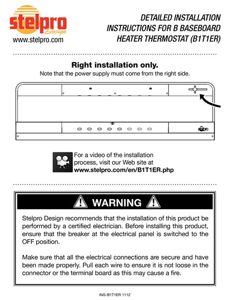 Stelpro Thermostat Wiring Diagram » Wiring Diagram