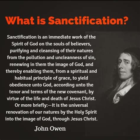 What is Sanctification? - John Owen | John owen, Bible truth, Christian quotes