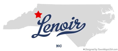 Map of Lenoir, NC, North Carolina