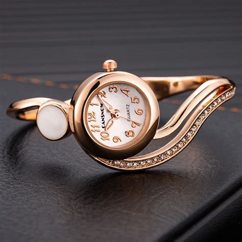 Watch For Women 2018 Luxury Brand Ladies 18K Gold Gemstone Unique ...