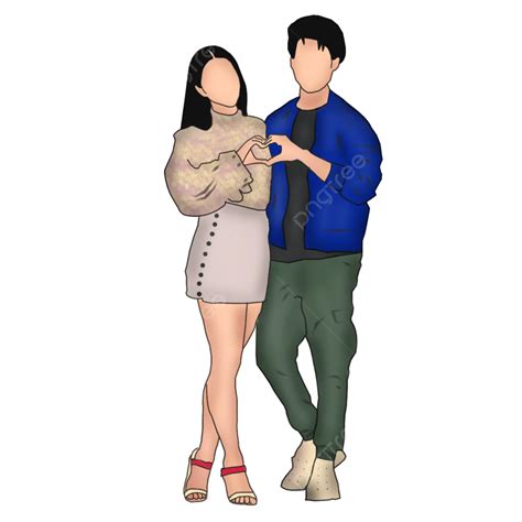 Lovely Couple, Couple Goals, Couple Illustration, Male Girlfriend PNG Transparent Clipart Image ...