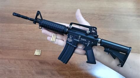 Mini M4a1 Toy Gun with Bullets Unboxing 2022 - Miniature Shell Ejection Gun - YouTube