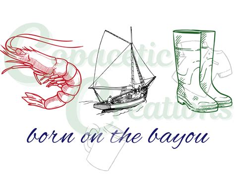 Born on the Bayou Digital Download Image - Etsy