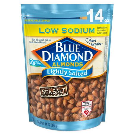 Blue Diamond Almonds, Lightly Salted 14 oz - Walmart.com