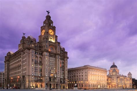 Liverpool Pier Head at Night Photograph by Phillip Orr