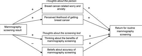 Model of effects of false-positive mammography screening results ...