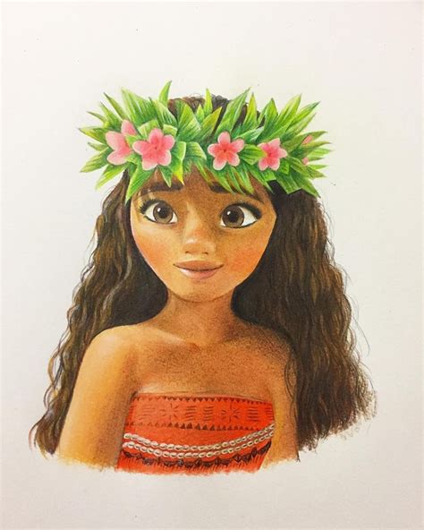 Realistic Moana Drawing - Drawing.rjuuc.edu.np