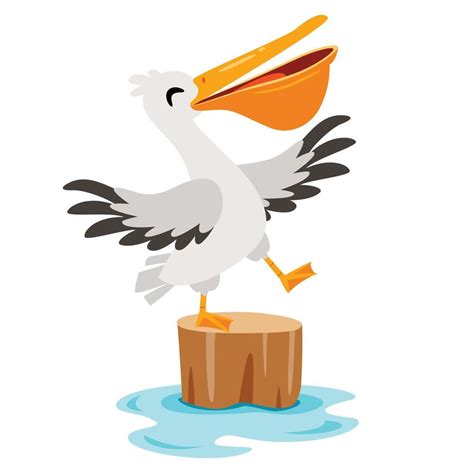 Cartoon Drawing Of A Pelican 13537025 Vector Art at Vecteezy