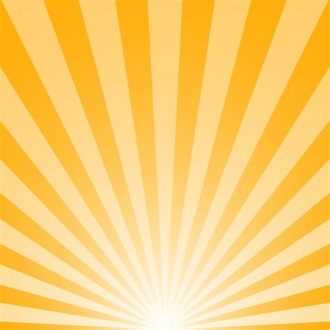 Premium Vector | Sunrise with sunbeams on yellow