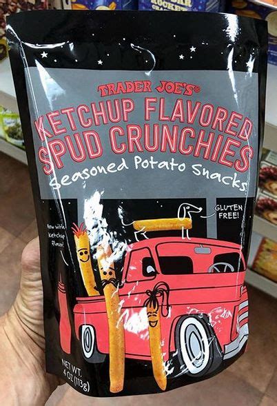 Trader Joe's Ketchup Flavored Spud Crunches seasoned potato snacks ...