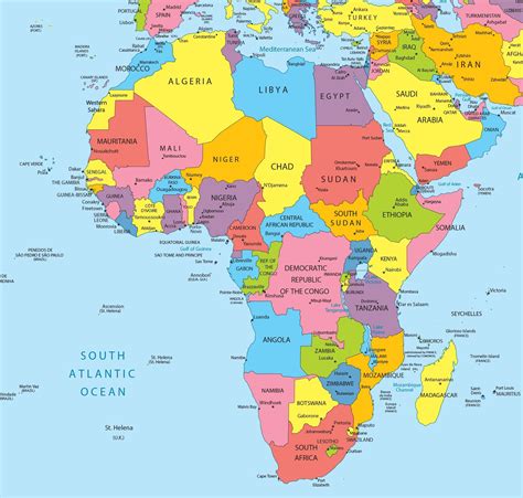 Afrique carte » Voyage - Carte - Plan