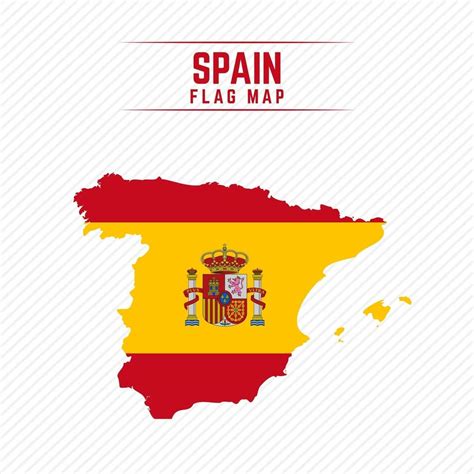 Flag Map of Spain 2400652 Vector Art at Vecteezy