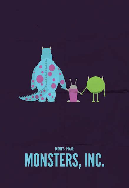 monsters, inc movie poster from the disney pixar film's animated series