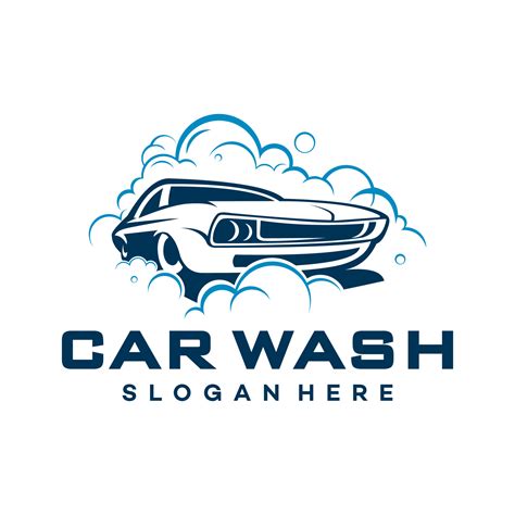 vintage logo car wash vector template illustration 8327756 Vector Art ...