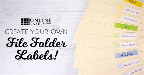 File Folder Labels Printables