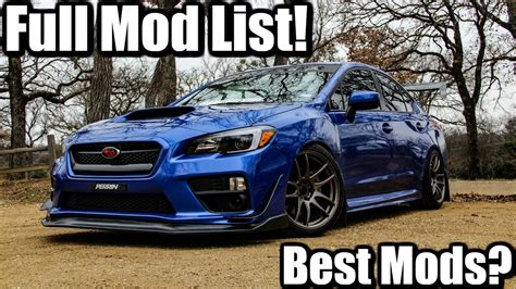 2015 Subaru WRX Mod List | Best Mods For The WRX 2015 2016 2017 2018 - YouTube