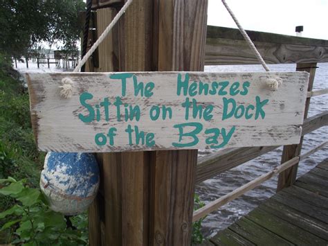 Custom dock sign Personalized dock of the bay sign Custom