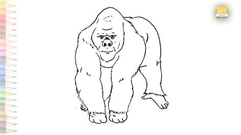 Gorilla Outline