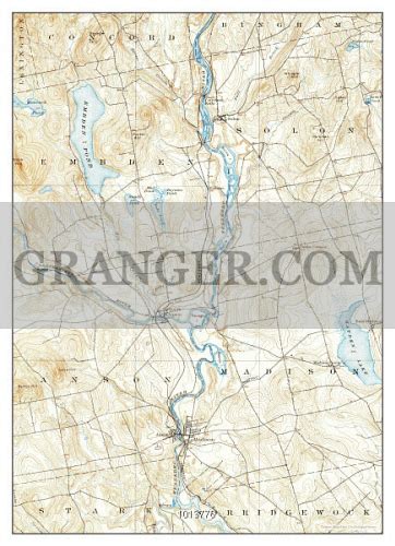 Image of USA TIMELESS MAPS. Anson, Maine, Map 1904, 1:62500, United States Of America By ...