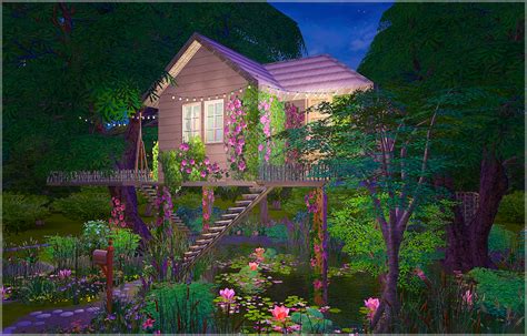 lesyasun: “Bonus night view pictures of Lewis’s treehouse *0* ” | Sims ...