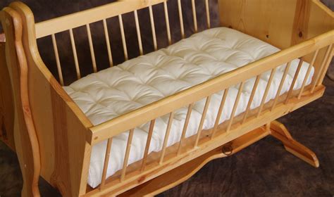 Organic Clothing : Natural Wool Cradle Bassinet Mattress