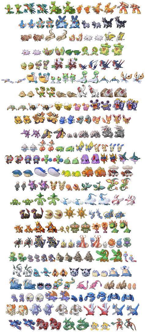 Full Pokemon Sprite Sheet Mew Sheets Leaf Green Codebreaker