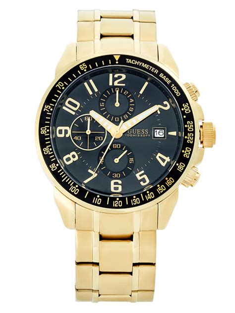 Gold-Tone Multifunction Watch | GUESS Factory Ca