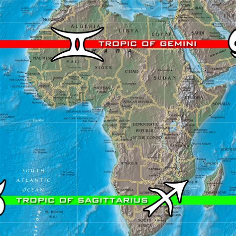 A New & Somewhat Accurate Map of the Tropic of Gemini and the Tropic of ...