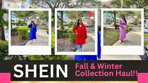 🍁🍃 ️☃️🌈SHEIN FALL& WINTER TRY ON CLOTHING HAUL 2023/OVERCOATS,Sweater,WARM DRESSES,HUGE ...