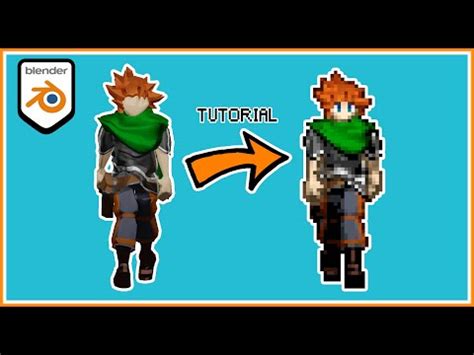 How to Make Animated PIXEL ART Characters Sprites with Blender 2.9 ...