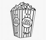 Popcorn Coloring Pages sketch template