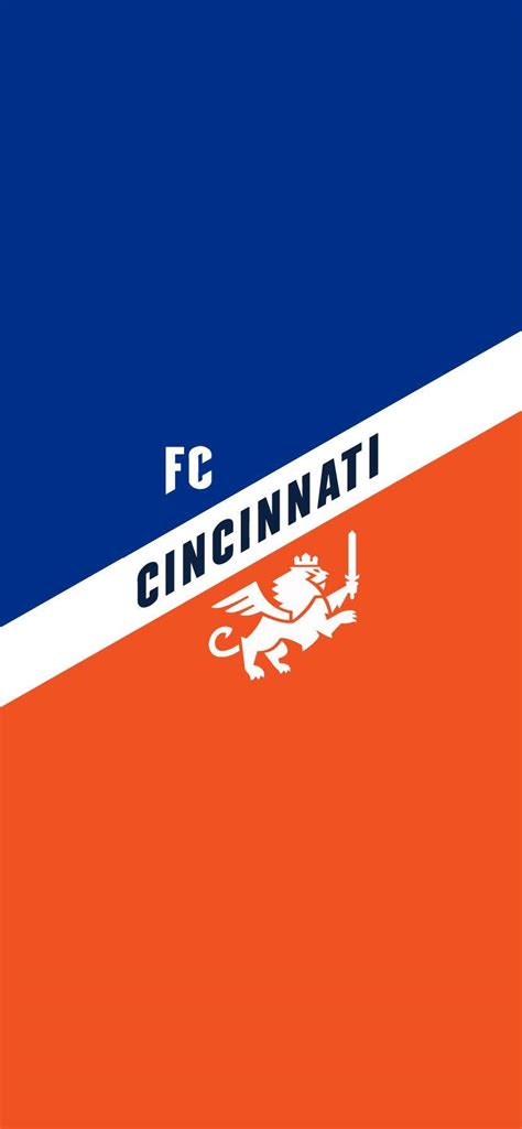 Download Fc Cincinnati In Blue And Orange Wallpaper | Wallpapers.com