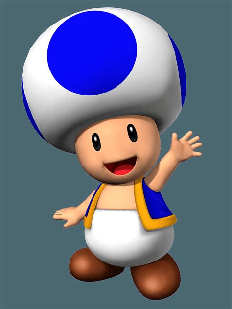 Blue Toad From Mario