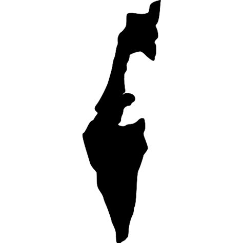 Flag map of Israel logo vector