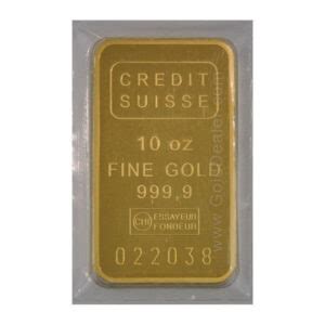 Credit Suisse Gold Bar 10 oz: Best Prices & Free Shipping