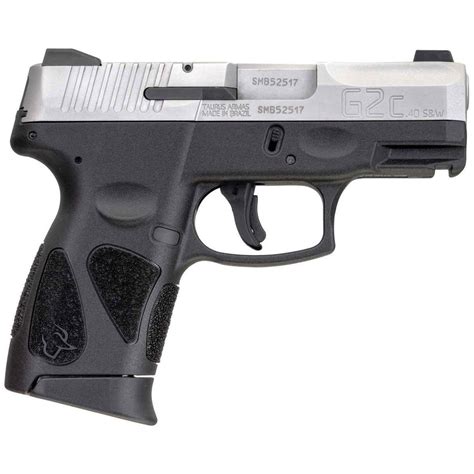 Taurus G2C 40 S&W 3.2in Stainless/Black Pistol - 10+1 Rounds - Black | Sportsman's Warehouse