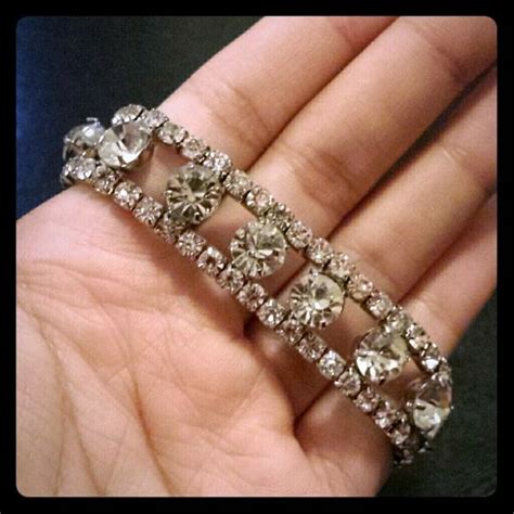 Stunning Faux Diamond Bracelet | Faux diamonds, Diamond bracelet, Bracelets