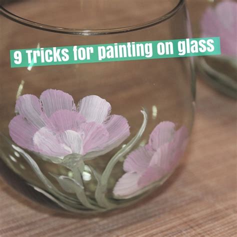 9 Tricks for painting on glass | Painting glassware, Painting glass jars, Glass painting designs