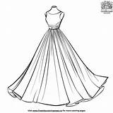Fashion Dress Coloring Pages For Creative Kids sketch template