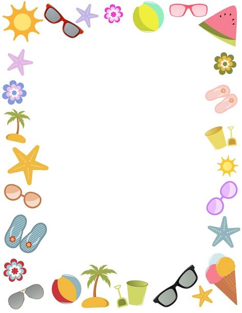 Beach Clipart Border