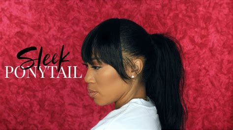 FAUX BANG WITH PONYTAIL | NADULA HAIR - YouTube