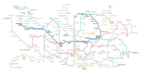 LÍNEA 5 (azul) Metro de BARCELONA - Mapas 2020