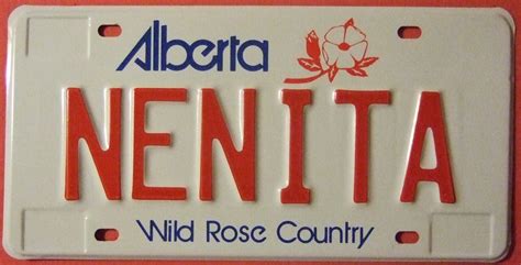 ALBERTA PERSONALIZED ---LICENSE PLATE #NENITA | Flickr - Photo Sharing!