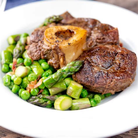 Braised Beef Shin on the Bone with Peas - Krumpli