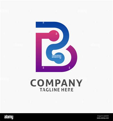 Letter B tech logo design Stock Vector Image & Art - Alamy