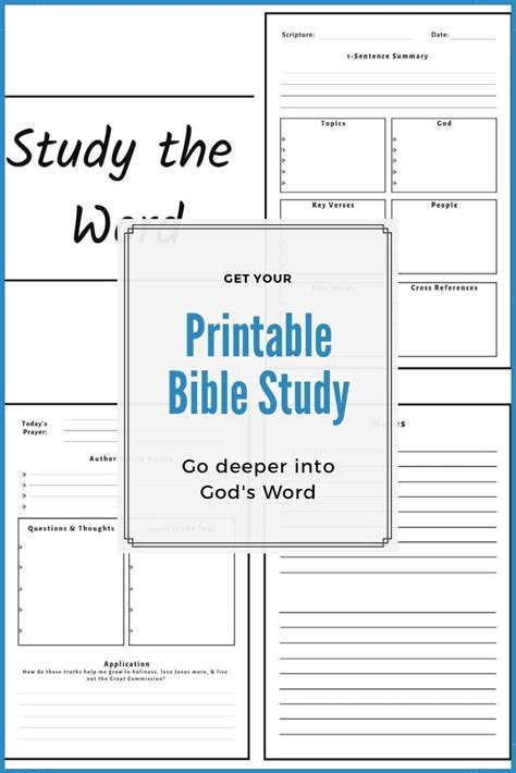 Beginner Printable Bible Study Guide