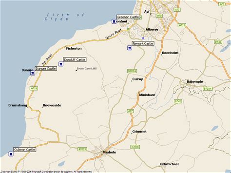 Culzean Castle Dunduff Castle Dunure Castle Greenan Castle Newark ...