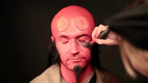 Hellboy Makeup Tutorial (live) - YouTube